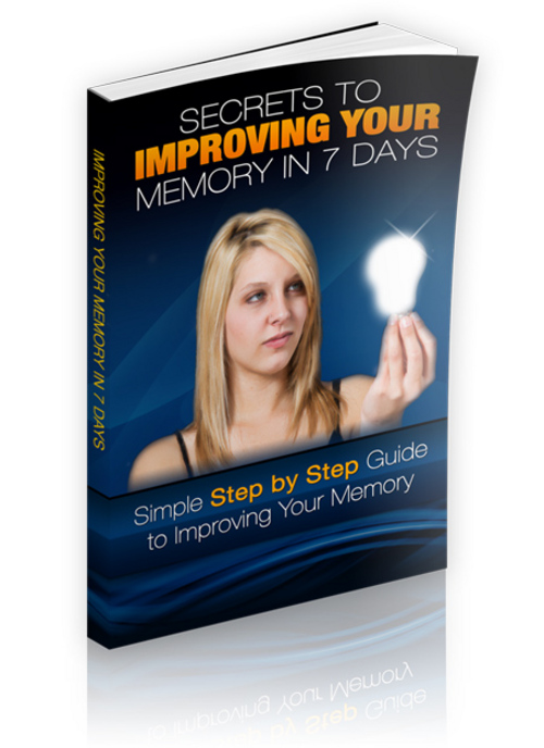 Product picture Secrets to Improving Your Memory in 7 Days plr