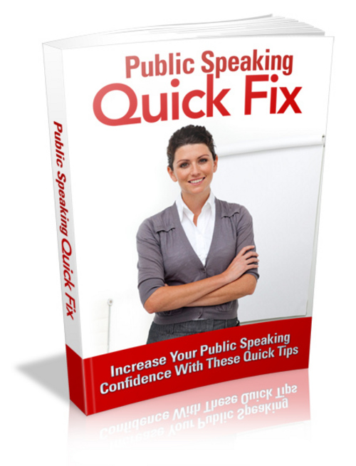 Product picture Public Speaking Quick Fix plr