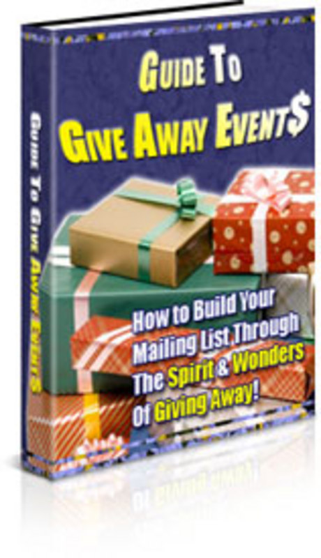 Product picture Guide to Giveaway Events (PLR)