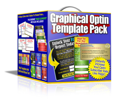 Product picture Graphical Optin Template Pack plr