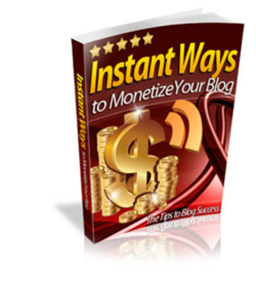 Product picture Instant Ways to Monetize Your Blog plr