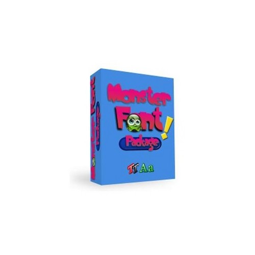 Product picture Monster Font Package (PLR)