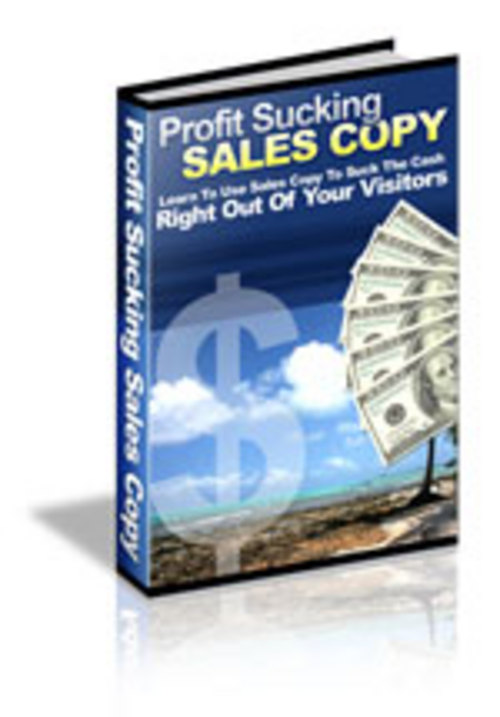 Product picture Profit Sucking Sales Copy plr