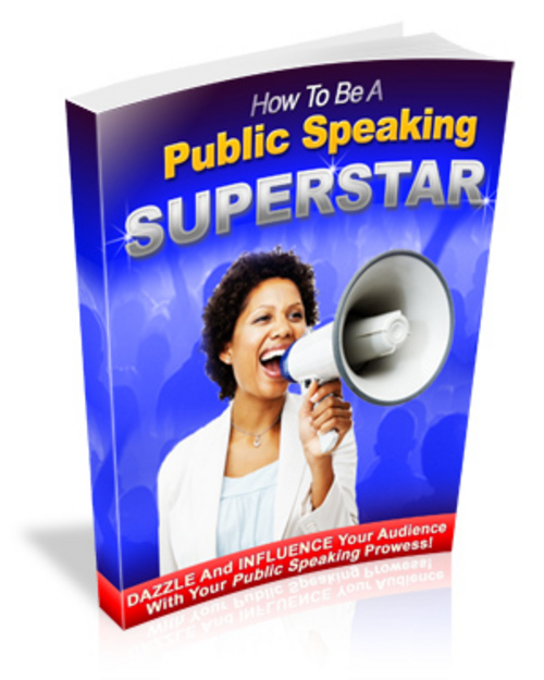 Product picture How to Be A Public Speaking Superstar plr