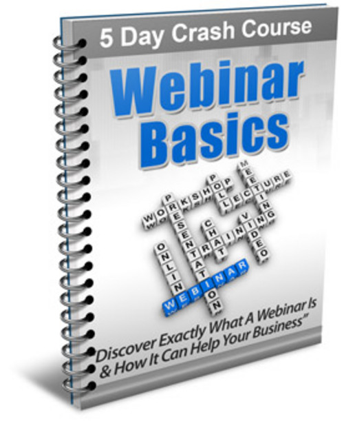 Product picture Webinar Basics - 5 Day eCourse (PLR)