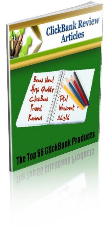Product picture 55 ClickBank Review Articles (PLR)