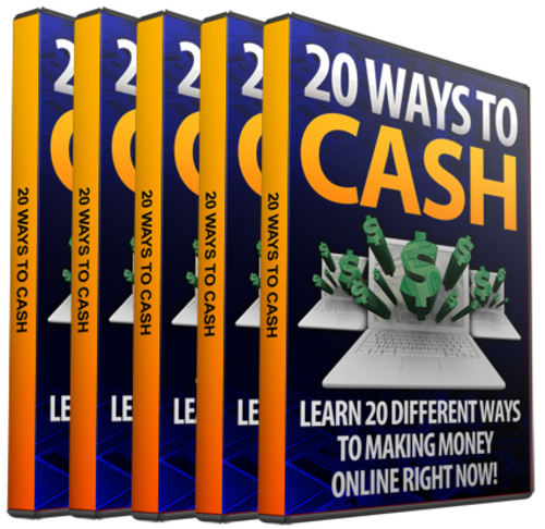 Product picture 20 Ways to Cash - Video Series plr