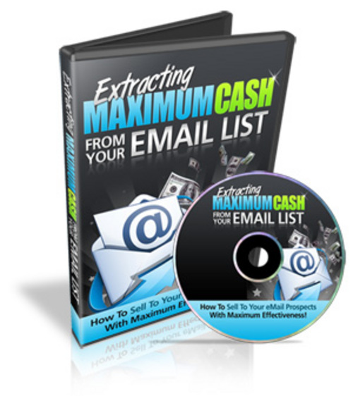 Product picture Extracting Maximum Cash From Your Email List - Video plr