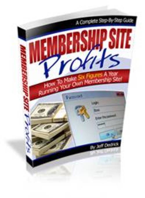 Product picture Membership Site Profits