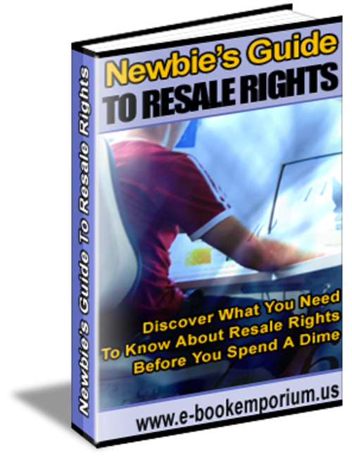 Product picture Newbie Guide to Resale Rights (PLR) 