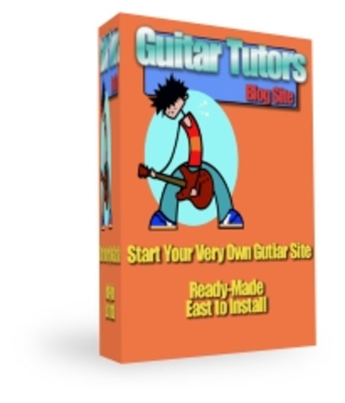Product picture Guitar Tutors Blog Site (Wordpress 2.7)