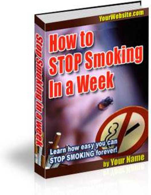 Product picture Stop Smoking in a Week (PLR)